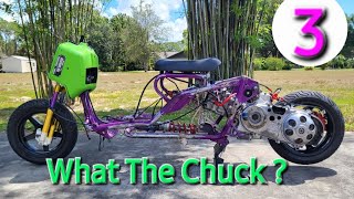 Chuck It! Part 3: The 100mph 400cc Maddog Chuckus Burgman Ruckus Project. Frame and Forks