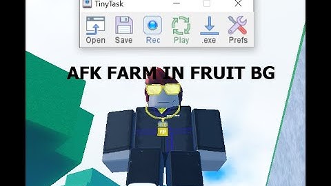 How To Farm LEVELS in FRUIT BATTLEGROUNDS using TINYTASK