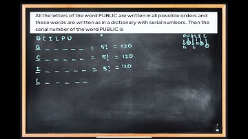 F2_All the letters of the word PUBLIC are written in all possible orders and these words