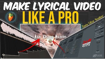 How To Create a Lyric Video Like A Pro in FL Studio (The Easiest Way) || ZGame Editor Visualizer