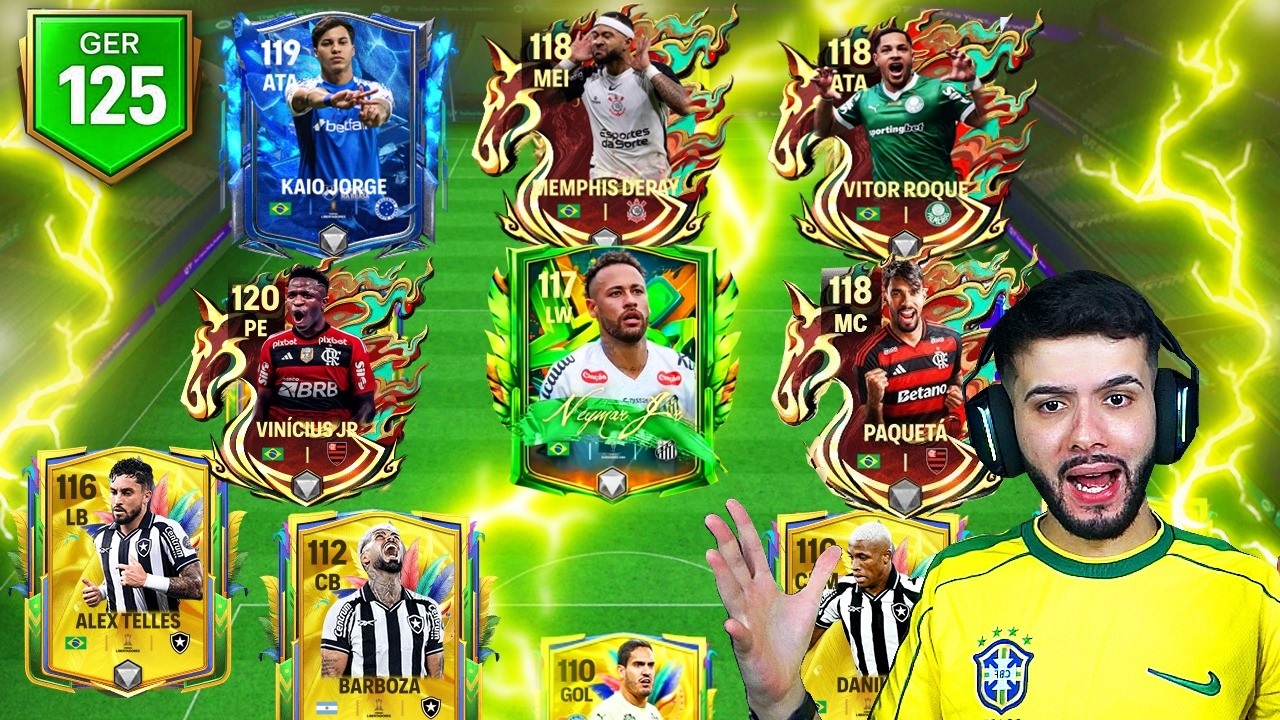 MONTEI A SELEÇÃO DO BRASILEIRÃO NO FC MOBILE! 🤩🇧🇷