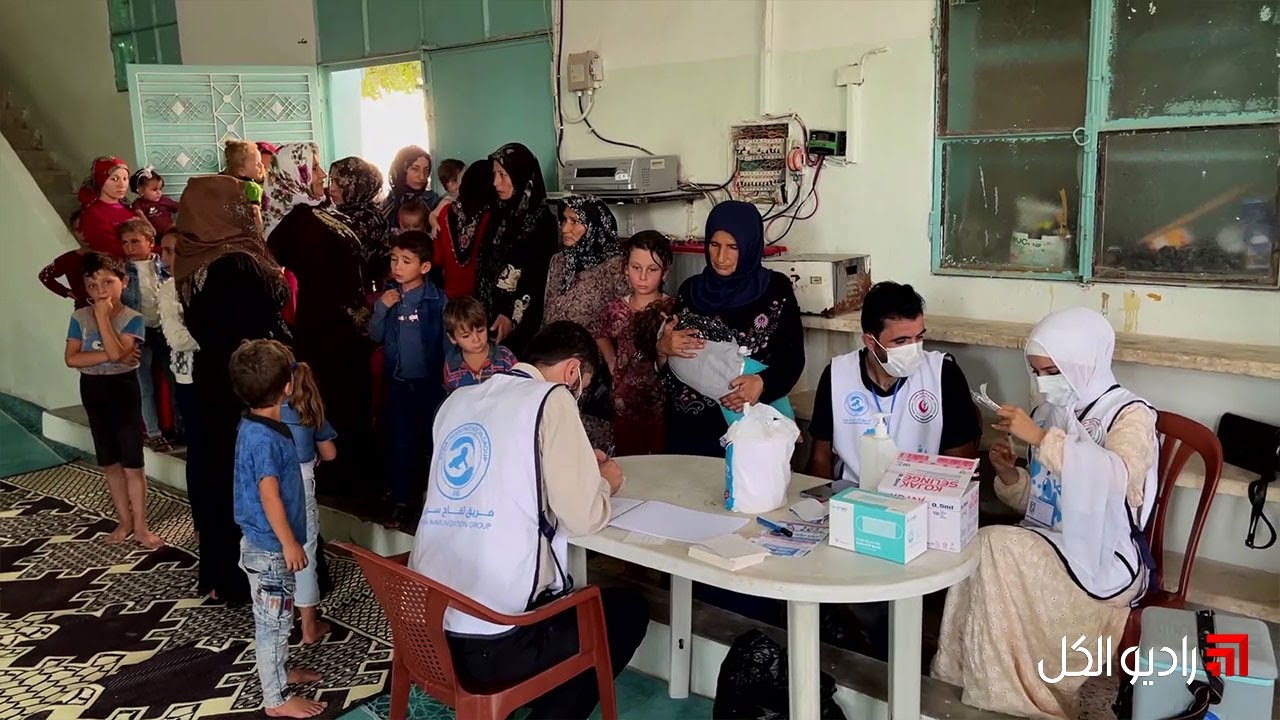فريق لقاح سوريا يستمر في حملة لقاح الحصبة للأطفال