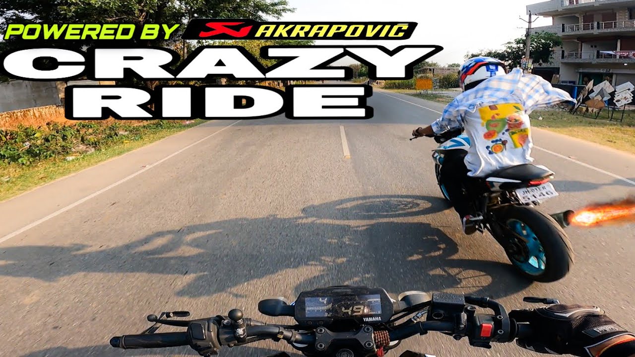 Crazy ride ho gyi aaj to🚀 deh wheelie deh wheelie 😂 mt15 motovlog ❤️