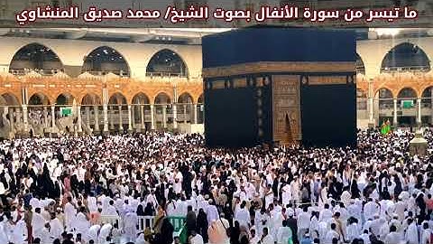 ما تيسر من سورة الأنفال (مؤثر)  بصوت الشيخ/ محمد صديق المنشاوي