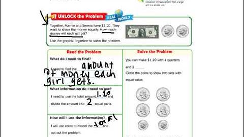 Go Math 9.5 Problem Solving Money