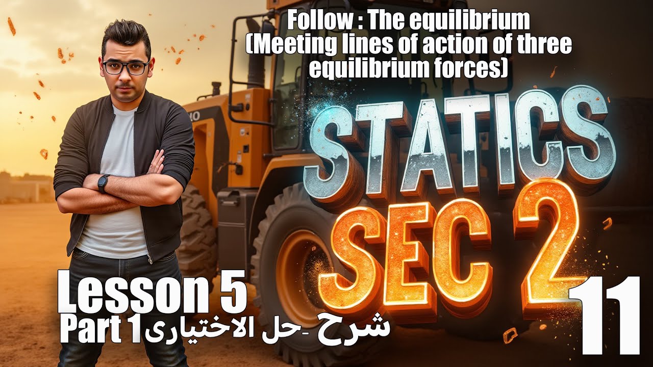 Statics | Sec 2 | Lesson 5 | Follow : The equilibrium   - Part 1 |