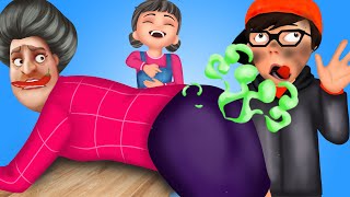 GiantNick and Tani Troll Poor Miss T - Scary Teacher 3D | Rainbow Game