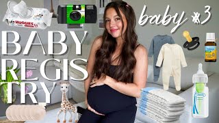 BABY #3 : What I Put on my Baby Registry \& Baby Shower Haul