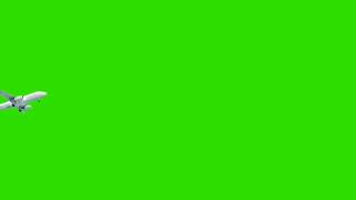 Green screen pesawat jatuh