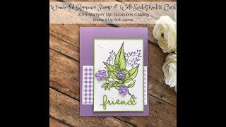 Stampin' Up! 2019 Wonderful Romance and Well Said Tutorial screenshot 1