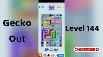 Gecko Out Level 144 Walkthrough 🧩 | Step-by-Step Puzzle Guide | Mini Boss