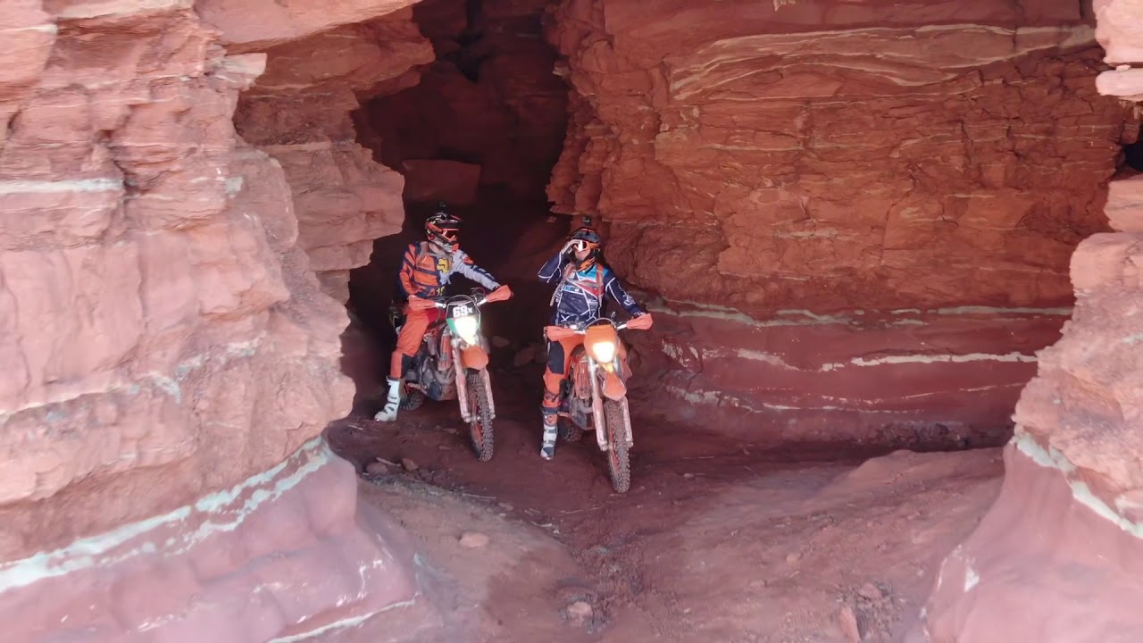 Moab Utah dirt biking and filming. YouTube