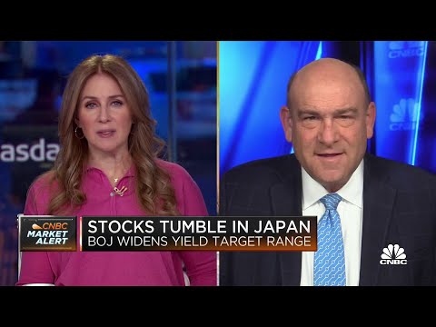 Stocks tumble in japan as central bank widens yield target range