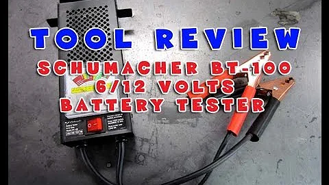 TOOL REVIEW - Schumacher BT-100 Battery Load Tester