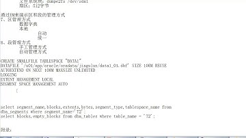【数据库oracle】28 存储结构 段区块