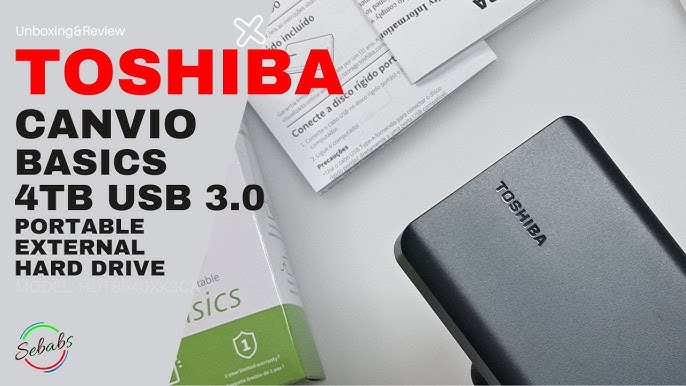 TOSHIBA 2TB Canvio Basics Portable Hard Drive USB 3.0 Model HDTB520XK3AA  Matte Black