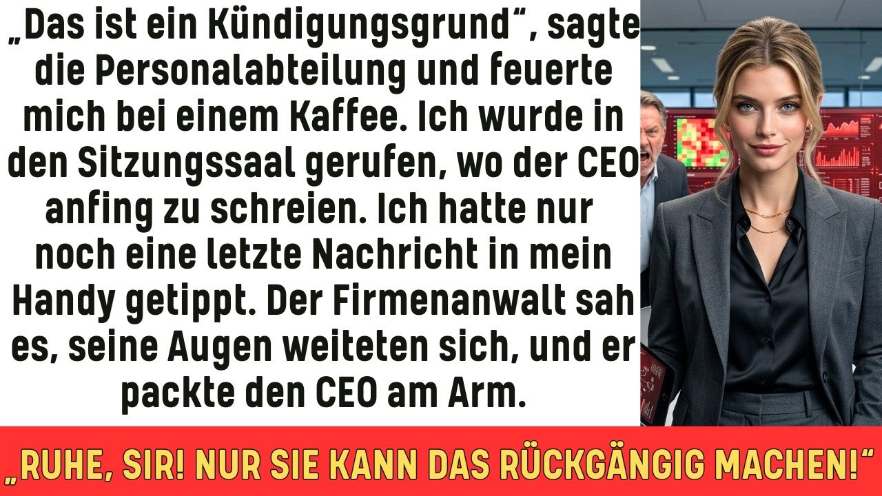 Wegen einer Kaffeepause gefeuert – ich habe einen Firmenzusammenbruch ausgelöst ♟️