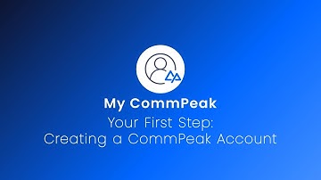 Creating a CommPeak Account