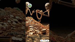 When Skeletons Find a Cursed Treasure 💀।। #shorts #funny #horror #comedy
