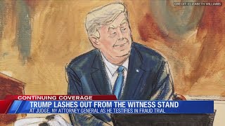 Trump lashes out from the witness stand