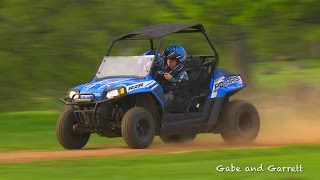 Polaris RZR 170 Crash and Rollover | Gabe and Garrett