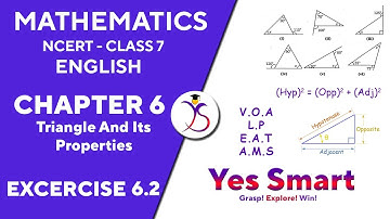 NCERT | CLASS 7 | EX 6.2 | TRIANGLE AND ITS PROPERTIES ~ Edition 2022/12 [English]