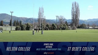 FULL GAME: Nelson College v St Bede’s College 2022 | First XV