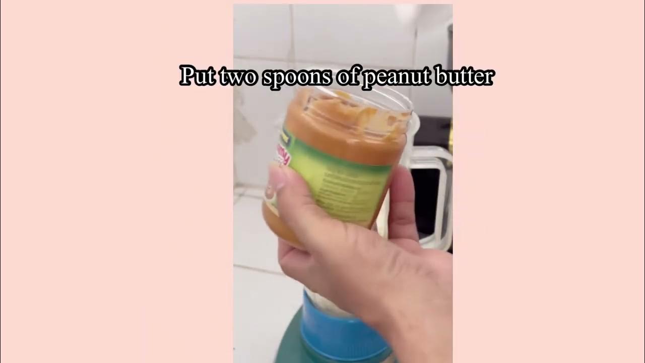 How to make peanut blaster smoothie at home🥜🧈🍌🥛 YouTube