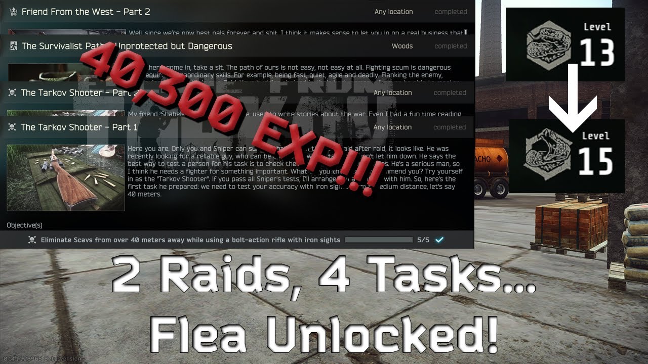 DO THIS to finish unlocking Flea Market! Escape from Tarkov eft 