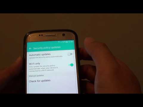 Samsung Galaxy S7: How to Enable / Disable Automatic Security Policy Update