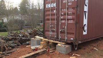 Moving a Shipping Container Egyptian Style