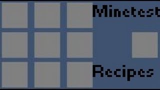 Minetest: Recipies