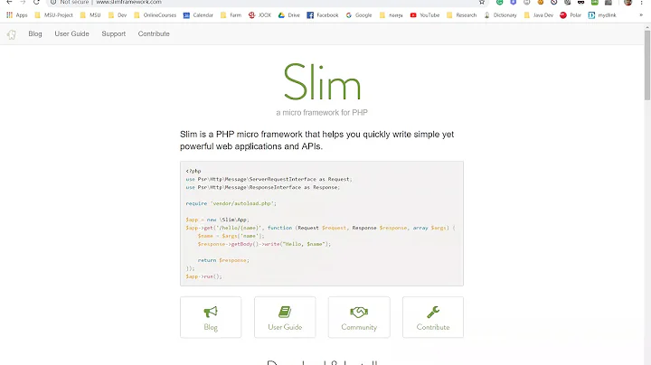 01 Install Slim Framework