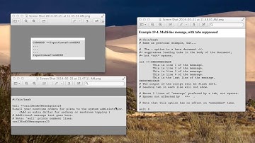 heredoc (bash scripting)