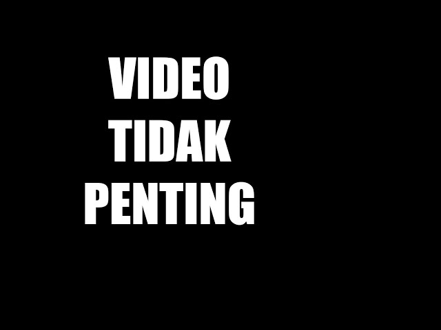 VIDEO TIDAK PENTING【NIJISANJI ID】のサムネイル