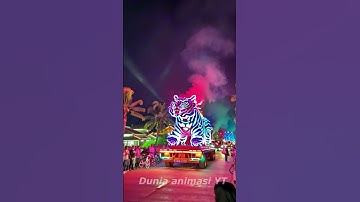Harimau takbir keliling maskot viral 2025 idul fitri  #takbiran  #animasi #idulfitri