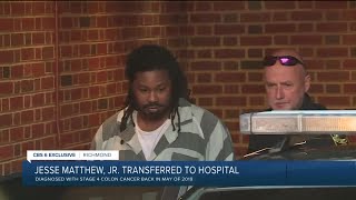 Killer Jesse Matthew moved from Sussex I State Prison to Richmond hospital