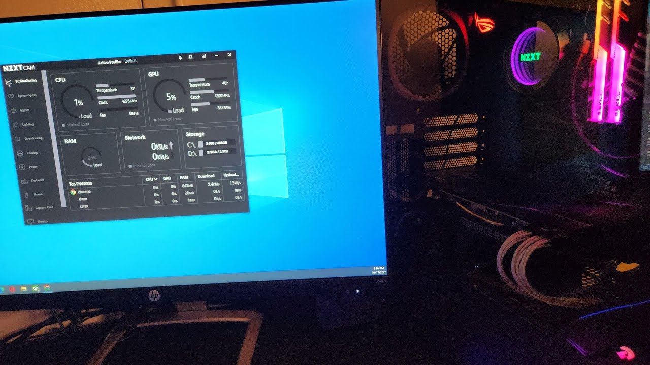 NZXT CAM  PC Monitoring and Configuration Software