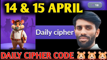 14 APRIL Hamster Kombat Gamedev Heroes  Daily Cipher code 14 APRIL| Today CIPHER codes|cipher