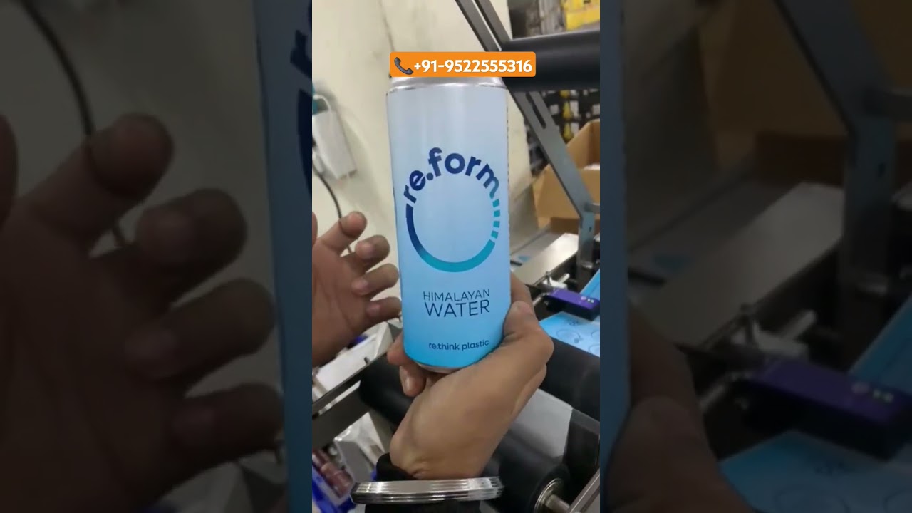 ROUND BOTTLE STICKER LABELING MACHINE FOR ALUMINUM CAN