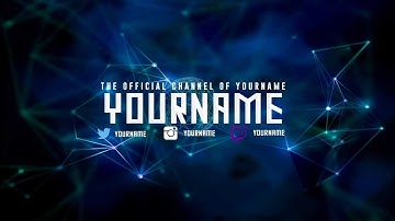 Cool Free Abstract YouTube Banner Template | FREE