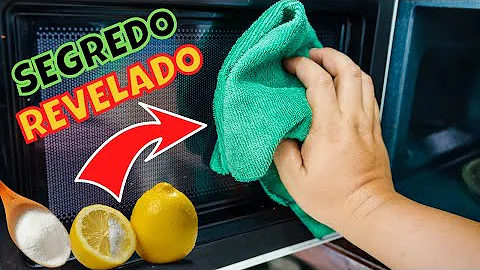 Como limpar o forno microondas está muito sujo por dentro?