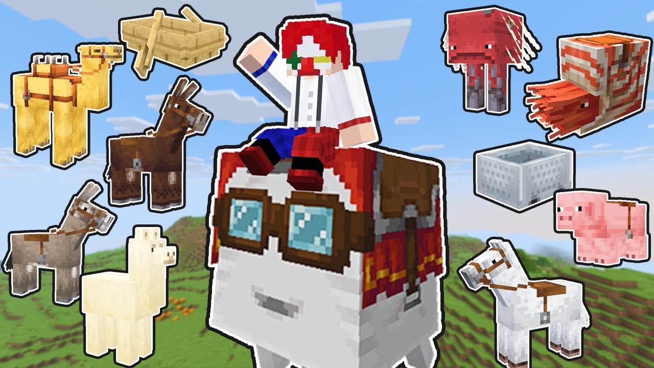 乗れるもの、全部乗るまで終われない【マイクラ・マインクラフト】