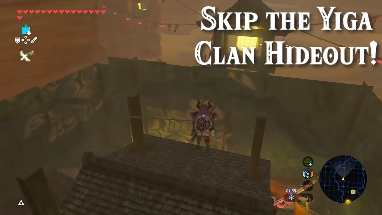 Zelda Breath of the Wild Yiga Clan Hideout Walkthrough, Guide