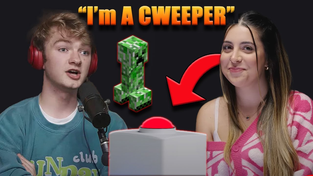 Minecraft Youtuber Goes SPEEDATING? Extreme Cringe* (The Button)