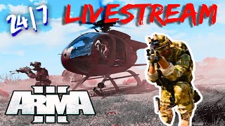 24/7 ARMA 3: King of the Hill (KOTH) Livestream | Best Gameplay Footage w/Fresh Clips DAILY! ASMR