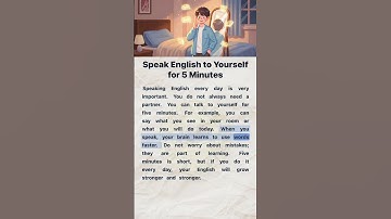 Speak English to Yourself for 5 Minutes 🎤 | Easy English Habit #learnenglish  #easyenglish
