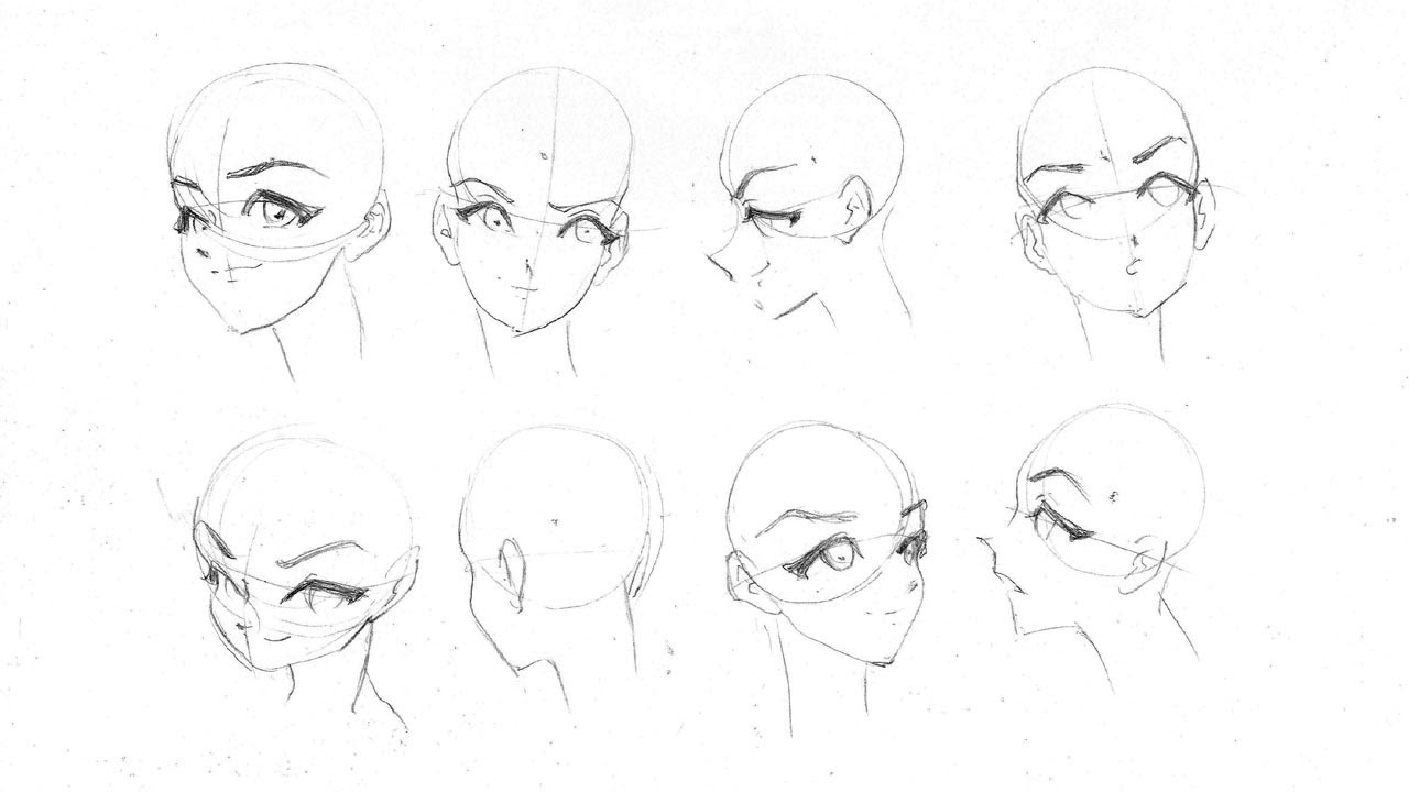 Desenhos cabeças, rostos mangá e anime - idéias incríveis