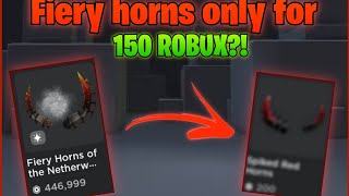 How to get the Fiery horns of the netherworld for Cheap!? | Fake limited items in Roblox (pt.1)