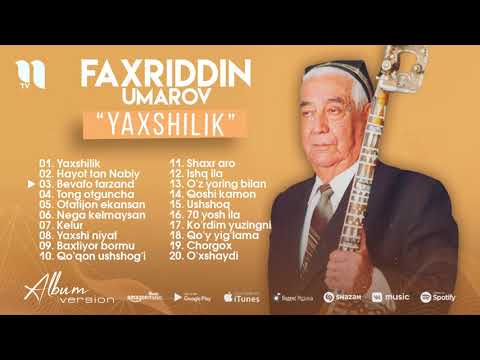 Faxriddin Umarov - Yaxshilik nomli albom dasturi